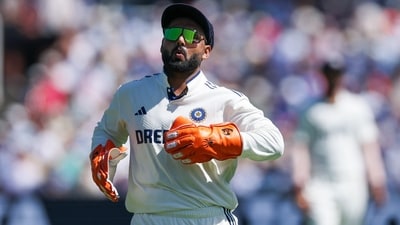 India's vice-captain Rishabh Pant sustained an injury at Lord's. (BCCI -X)