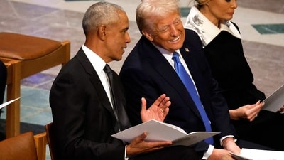 Trump says DOJ should make Barack Obama top target over 2016 Russia investigation (Photo by CHIP SOMODEVILLA / GETTY IMAGES NORTH AMERICA / Getty Images via AFP) (Getty Images via AFP) Trump says DOJ should make Barack Obama top target over 2016 Russia investigation (Photo by CHIP SOMODEVILLA / GETTY IMAGES NORTH AMERICA / Getty Images via AFP) (Getty Images via AFP)