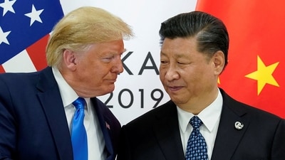 US President Donald Trump set August 12 as the deadline for the US and China to reach a durable tariff agreement. (REUTERS)