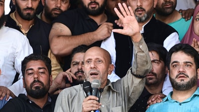 Baramulla MP Engineer Rashid had sought either interim bail or custody parole to carry out his duty as a parliamentarian. (Waseem Andrabi /Hindustan Times)
