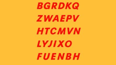 The puzzling game is a classic A to Z lineup, with one alphabet missing from it (X/@Renee78391) The puzzling game is a classic A to Z lineup, with one alphabet missing from it (X/@Renee78391)