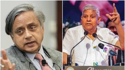 Congress MP Shashi Tharoor extended best wishes to Jagdeep Dhankhar for a speedy recovery. (AFP/PTI) Congress MP Shashi Tharoor extended best wishes to Jagdeep Dhankhar for a speedy recovery. (AFP/PTI)