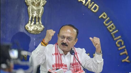 Speaking after a cabinet meeting at the Delhi Secretariat, sports and education minister Ashish Sood (above) said the new measures would be implemented under a revamped Mukhyamantri Khel Protsahan Yojana. (RAJ K RAJ /HT PHOTO)