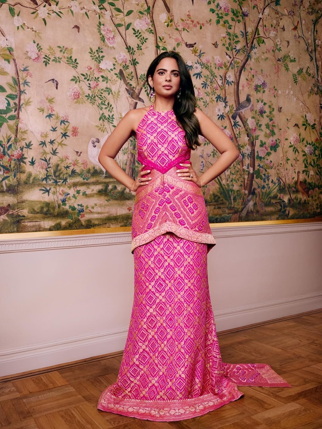 isha ambani pink dress Blush Pink!Isha Ambani is stunning in Custom Abu Jani Sandeep Khosla.@_iiishmagish #IshaAmbani #abujanisandeepkhosla #AJSK #FashionDesigners #fashioncouture #indiancouture #Indianwear #indianwedding #akashambanishlokamehta