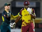 Josh Inglis (L) of Australia and Andre Russell (R) of West Indies shake hands Josh Inglis (L) of Australia and Andre Russell (R) of West Indies shake hands