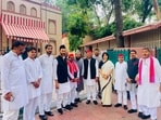 BJP also lodged an objection to Akhilesh's wife Dimple Yadav's attire during the visit.