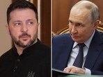 Ukraine's chief delegate said a meeting was proposed before the end of August between Ukraine's President Volodymyr Zelenskiy (L) and Russian President Vladimir Putin.