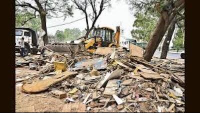 After multiple attempts in the past, on January 9 this year, the Chandigarh administration had issued eviction orders and made it clear that no alternative site for relocation will be provided. (HT File) After multiple attempts in the past, on January 9 this year, the Chandigarh administration had issued eviction orders and made it clear that no alternative site for relocation will be provided. (HT File)