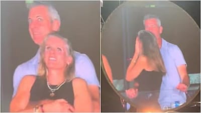 Social media users are questioning why Astronomer's HR head remains employed after viral concert kiss cam incident. (X) Social media users are questioning why Astronomer's HR head remains employed after viral concert kiss cam incident. (X)