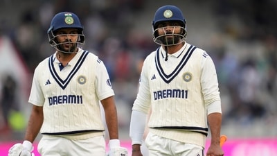 At stumps, Ravindra Jadeja (19 batting off 37) and Shardul Thakur (19 batting off 36) were holding fort in fading light as India posted 264/4 at stumps. (AP) At stumps, Ravindra Jadeja (19 batting off 37) and Shardul Thakur (19 batting off 36) were holding fort in fading light as India posted 264/4 at stumps. (AP)
