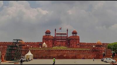 For vehicle security, the Delhi Police will introduce the under vehicle surveillance system (UVSS) at Red Fort entry points—marking its first use for Independence Day security. (Vipin Kumar/HT PHOTO)