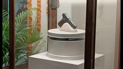 Historic weapon linked to Azad’s martyrdom showcased for 24 hours at Allahabad Museum (Sourced) Historic weapon linked to Azad’s martyrdom showcased for 24 hours at Allahabad Museum (Sourced)