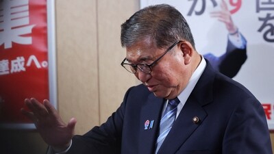 Japan's Prime Minister and President of the ruling Liberal Democratic Party (LDP) Shigeru Ishiba has shut down reports of his resignation (REUTERS)