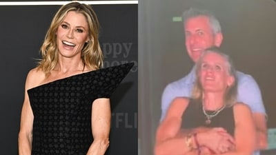 Julie Bowen reacts to Andy Byron's kiss cam scandal at Coldplay concert. (AP) Julie Bowen reacts to Andy Byron's kiss cam scandal at Coldplay concert. (AP)