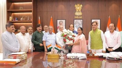 Members of Delhi Traders meeting with Delhi CM Rekha Gupta in New Delhi on Wednesday. (HT Photo) Members of Delhi Traders meeting with Delhi CM Rekha Gupta in New Delhi on Wednesday. (HT Photo)