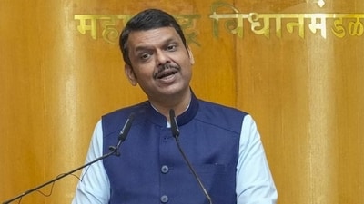 Mumbai: Maharashtra Chief Minister Devendra Fadnavis speaks during a ceremony held in Chief Justice of India B.R. Gavai's honour by the Maharashtra legislature, at Vidhan Bhavan, in Mumbai, Tuesday, July 8, 2025. (PTI Photo/Kunal Patil)(PTI07_08_2025_000236B) (PTI) Mumbai: Maharashtra Chief Minister Devendra Fadnavis speaks during a ceremony held in Chief Justice of India B.R. Gavai's honour by the Maharashtra legislature, at Vidhan Bhavan, in Mumbai, Tuesday, July 8, 2025. (PTI Photo/Kunal Patil)(PTI07_08_2025_000236B) (PTI)