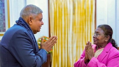 Jagdeep Dhankhar on Monday, July 21, 2025, sent his resignation as vice president to President Murmu and said he was stepping down with immediate effect, citing medical reasons. (@VPIndia) Jagdeep Dhankhar on Monday, July 21, 2025, sent his resignation as vice president to President Murmu and said he was stepping down with immediate effect, citing medical reasons. (@VPIndia)