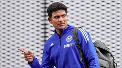 Manchester: India's captain Shubman Gill during a practice session ahead of the fourth test cricket against England (PTI) Manchester: India's captain Shubman Gill during a practice session ahead of the fourth test cricket against England (PTI)