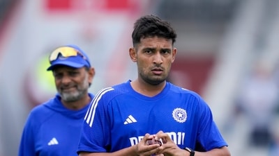 Manchester: India's Anshul Kamboj during a warm up session before the fourth test cricket match between India and England (PTI) Manchester: India's Anshul Kamboj during a warm up session before the fourth test cricket match between India and England (PTI)