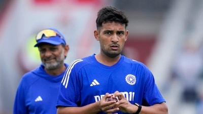 Anshul Kamboj became India's 318th Test cricketer (PTI) Anshul Kamboj became India's 318th Test cricketer (PTI)