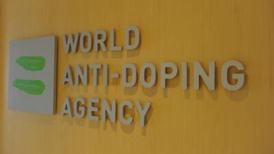 Picture of the logo of World Anti-Doping Agency (WADA)taken on September 20, 2016 at the headquarter of the organisation in Montreal. (Photo by Marc BRAIBANT / AFP) (AFP) Picture of the logo of World Anti-Doping Agency (WADA)taken on September 20, 2016 at the headquarter of the organisation in Montreal. (Photo by Marc BRAIBANT / AFP) (AFP)