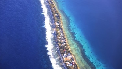 Funafuti is Tuvalu’s most populous island. Two of the archipelago's nine coral atolls have already largely disappeared under the waves. (Kirsty Needham/Reuters File)