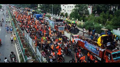 The Kanwar Yatra culminated on Wednesday. (ANI) The Kanwar Yatra culminated on Wednesday. (ANI)