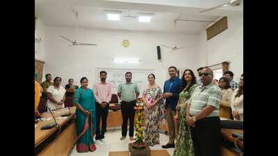 The event began with participation from over 60 faculty members from colleges across Chandigarh and adjoining states on Wednesday. (HT Photo) The event began with participation from over 60 faculty members from colleges across Chandigarh and adjoining states on Wednesday. (HT Photo)