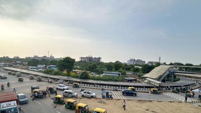 The site at Rajiv Chowk where an RRTS station will be built. (Parveen Kumar/HT Photo) The site at Rajiv Chowk where an RRTS station will be built. (Parveen Kumar/HT Photo)