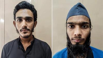 Two of the accused have been remanded to 14 days in ATS custody. Legal proceedings against the other two are in progress. (Gujarat ATS) Two of the accused have been remanded to 14 days in ATS custody. Legal proceedings against the other two are in progress. (Gujarat ATS)