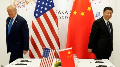 U. President Donald Trump with China's President Xi Jinping in Osaka, Japan. (REUTERS file)