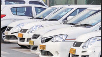 Uber said that its business operations and driver-partners were being continuously disrupted and were at risk of harm. ( Photo By Sonu Mehta/Hindustan Times) (Hindustan Times)