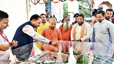 Uttar Pradesh chief minister Yogi Adityanath in Gorakhpur on Wednesday. (HT Photo) Uttar Pradesh chief minister Yogi Adityanath in Gorakhpur on Wednesday. (HT Photo)