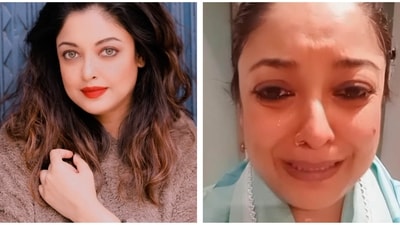 Tanushree Dutta was seen breaking down in tears in her Instagram video.