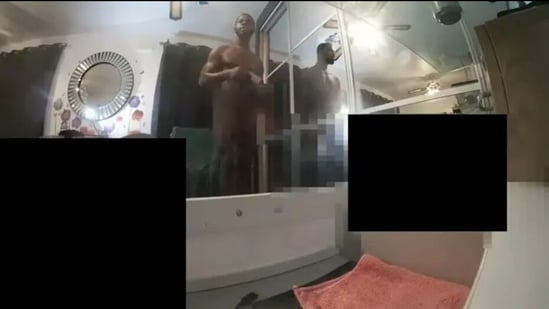 Yostin Andres Mosquera was filmed dancing naked after murdering a London couple. (Metropolitan Police)