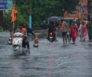 By 9.45 am, the rain intensified, drenching Meerut in a downpour that led to waterlogging in several areas. (HT)