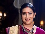 Politician-actor Smriti Irani in her first look as Tulsi Virani from the reboot of 'Kyunki Saas Bhi Kabhi Bahu Thi'.