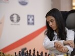 India's Divya Deshmukh reacts during her semifinal chess match against China's Tan Zhongyi. India's Divya Deshmukh reacts during her semifinal chess match against China's Tan Zhongyi.