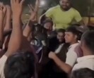 Screenshot of a video of the celebratory procession following Rahul’s release. (Sourced) Screenshot of a video of the celebratory procession following Rahul’s release. (Sourced)