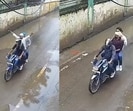 The six attackers involved in the Chandan Mishra murder case seen on CCTV after the incident. (Photos from X)