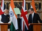 The India UK free trade agreement was signed by commerce ministers of the countries in presence of PM Modi and his British counterpart Keir Starmer. The India UK free trade agreement was signed by commerce ministers of the countries in presence of PM Modi and his British counterpart Keir Starmer.