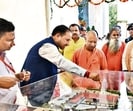 Uttar Pradesh chief minister Yogi Adityanath in Gorakhpur on Wednesday. (HT Photo)