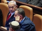 Israeli Prime Minister Benjamin Netanyahu attends a discussion at the plenum in the Knesset, Israel's parliament