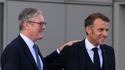 Britain's Prime Minister Keir Starmer and France's President Emmanuel Macron. (AFP) Britain's Prime Minister Keir Starmer and France's President Emmanuel Macron. (AFP)