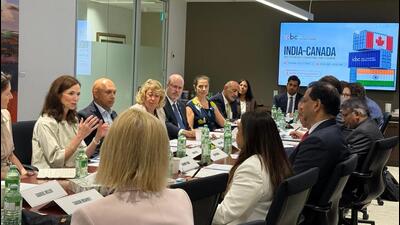 Indian and Canadian officials along with other stakeholders in the India-Canada trade corridor at the roundtable in Ottawa last week. (Credit: High Commission of India, Ottawa) Indian and Canadian officials along with other stakeholders in the India-Canada trade corridor at the roundtable in Ottawa last week. (Credit: High Commission of India, Ottawa)