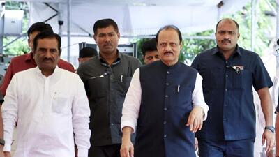 Mumbai: Maharashtra Deputy Chief Minister Ajit Pawar and others arrive at the Vidhan Bhavan for the Monsoon session of the state Assembly, in Mumbai, Friday, July 18, 2025. (PTI Photo) (PTI07_18_2025_000243B) (PTI) Mumbai: Maharashtra Deputy Chief Minister Ajit Pawar and others arrive at the Vidhan Bhavan for the Monsoon session of the state Assembly, in Mumbai, Friday, July 18, 2025. (PTI Photo) (PTI07_18_2025_000243B) (PTI)