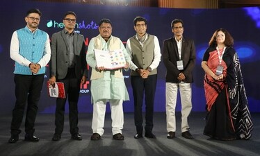 National Sickle Cell Summit 2025
Left to right: Mr. Vivek Virendra Singh – Chief, Health (a.i.), UNICEF; Abhishek Singh – Deputy Editor, LiveMint; Shri Jual Oram – Hon’ble Minister of Tribal Affairs; Mr. Gautam Dongre – General Secretary, NASCO; Mr. Vikrant Shrotriya – Managing Director, Novo Nordisk India; Radhika Bhirani – Editor, Healthshots.com.

The summit brought together public health leaders, policymakers, and patient advocates to accelerate India’s mission to eliminate Sickle Cell Disease by 2047.