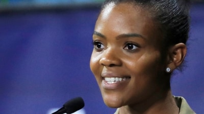 Candace Owens is a right-wing commentator known for conspiracy theories and wild claims in her podcast and other content. (AP) Candace Owens is a right-wing commentator known for conspiracy theories and wild claims in her podcast and other content. (AP)