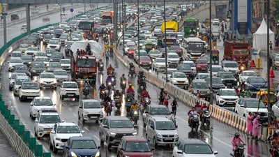 People travelling from Badarpur in southeast Delhi to south Delhi and onwards to Faridabad, will face traffic congestion near Mathura Road. (PTI/Representational) People travelling from Badarpur in southeast Delhi to south Delhi and onwards to Faridabad, will face traffic congestion near Mathura Road. (PTI/Representational)