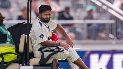 Rishabh Pant suffered a foot injury on Day 1 of the Manchester Test. (PTI) Rishabh Pant suffered a foot injury on Day 1 of the Manchester Test. (PTI)